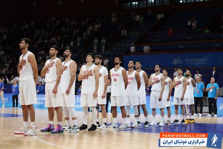 حضور ملی پوشان بسکتبال در زمین برای اعلام رسمی باخت فنی قزاقستان